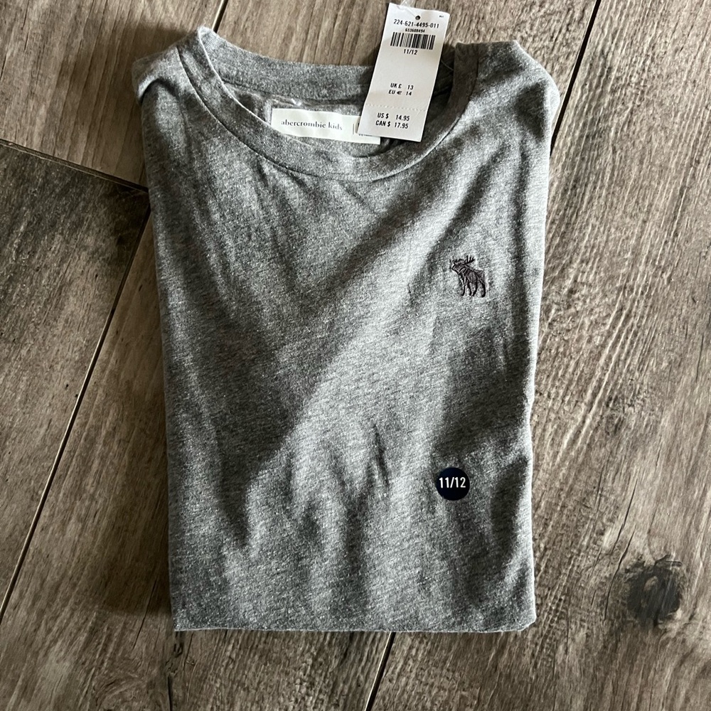 Abercrombie Kids Heather Gray Tee